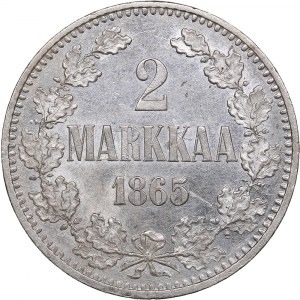 Russia - Grand Duchy of Finland 2 markka  1865 S