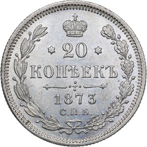 Russia 20 kopeks 1873 СПБ-НI