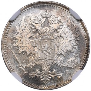 Russia - Grand Duchy of Finland 25 penniä 1894 L - NGC MS 65