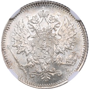 Russia - Grand Duchy of Finland 25 penniä 1894 L - NGC MS 65