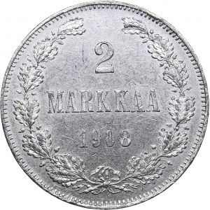 Russia - Grand Duchy of Finland 2 markkaa 1908