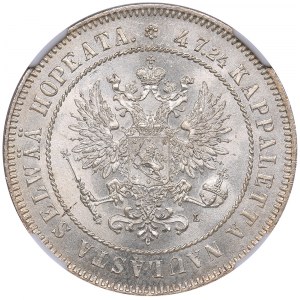 Russia - Grand Duchy of Finland 2 markkaa 1908 - NGC MS 64+