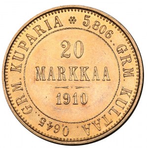 Russia - Grand Duchy of Finland 20 markkaa 1910 L