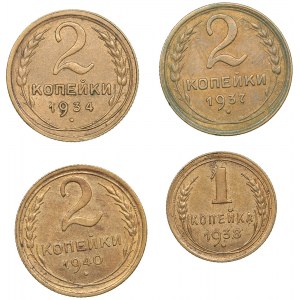 Russia - USSR coins 1934-1940 (4)