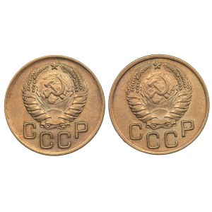 Russia - USSR 3 kopeks 1937 & 1938 (2)