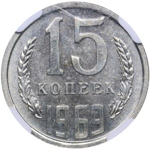 Russia - USSR 15 kopeks 1969 - NGC MS 66