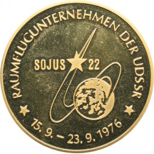 Russia - USSR - Germany medal Space flight company of the USSR 15.9.-23.9.1976. SOYUS 22, Raduga 1