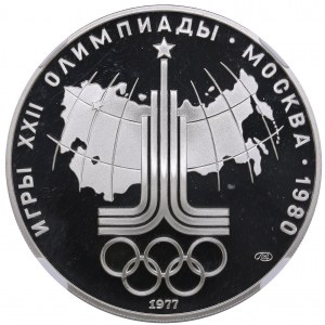 Russia 10 roubles 1977 - Olympics - NGC PF 69 ULTRA CAMEO