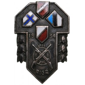 Estonia - Latvia - Finland - Poland Shooting Competition Badge 1934