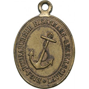 Latvia medal Riga-Duenaburger railway company 1886