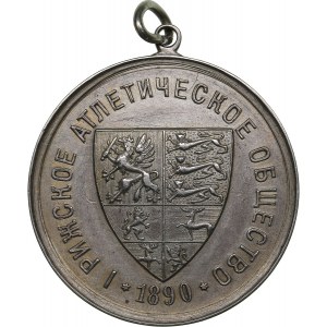 Latvia medal Riga Athletic Society. 1890