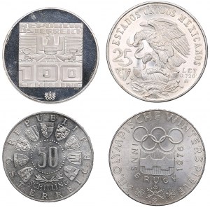 Mexico 25 peso 1968, Austria coins - Olympics (4)