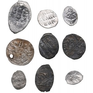 Russia silver Wire coins (9)