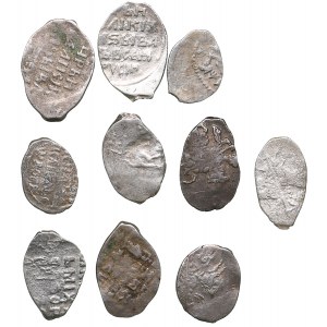 Russia silver Wire coins (10)