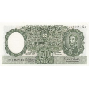 Argentina 50 pesos 1955-68