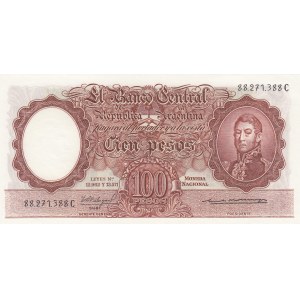 Argentina 100 pesos 1957-67