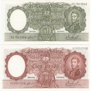 Argentina 50 & 100 pesos 1967-69