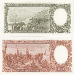 Argentina 50 & 100 pesos 1967-69