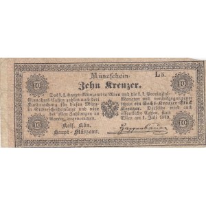 Austria 10 kreutzer 1849