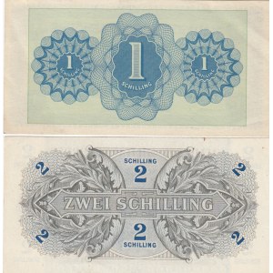 Austria 1 & 2 shillings 1944