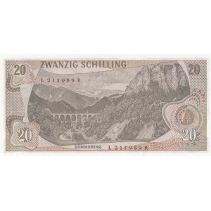 Austria 20 shillings 1967