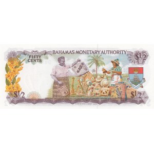 Bahamas 50 cents 1968