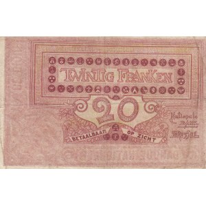 Belgium 20 francs 1914