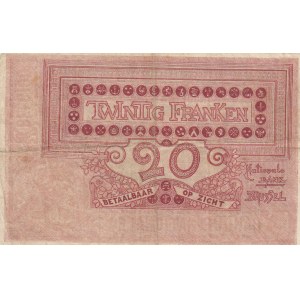 Belgium 20 francs 1919