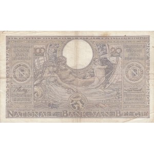 Belgium 100 francs=20 belgas 1936
