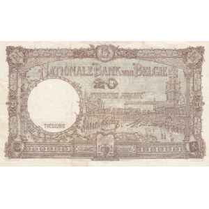 Belgium 20 francs 1944