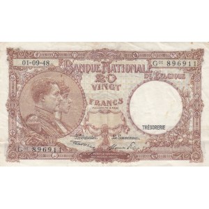 Belgium 20 francs 1948