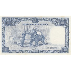 Burma 10 kyats 1958
