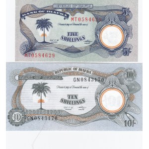 Biafra 5 & 10 shillings 1969