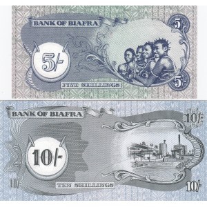 Biafra 5 & 10 shillings 1969