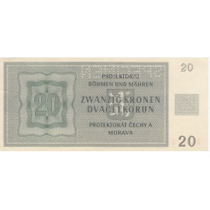 Bohemia & Moravia 20 kronen 1944 - Specimen