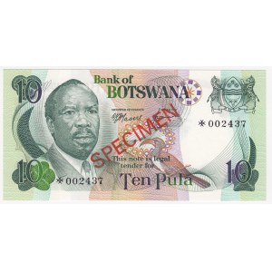 Botswana 10 pula 1979 - Specimen