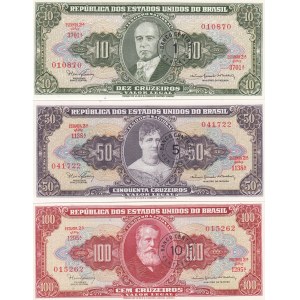 Brazil 1,5,10 centavos 1966 (3)