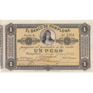 Colombia - Pamplona 1 peso 1883
