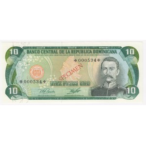 Dominican Republic 10 pesos 1978 - Specimen