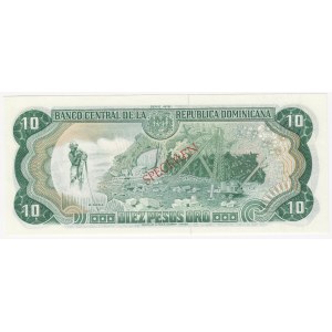 Dominican Republic 10 pesos 1978 - Specimen