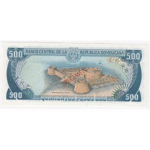 Dominican Republic 500 pesos 1978 - Specimen