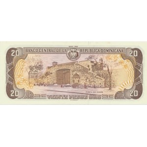 Dominican Republic 20 pesos 1992 - Small serial number