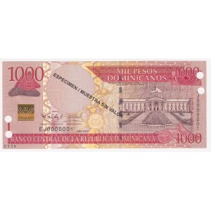 Dominican Republic 1000 pesos 2011 - Specimen