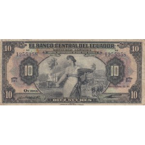 Ecuador 10 sucres 1933