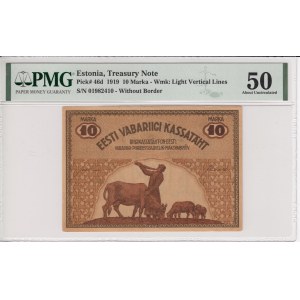 Estonia 10 marka 1919 - PMG 50
