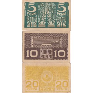 Estonia 5,10,20 penni 1919