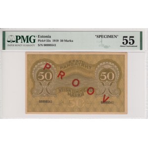 Estonia 50 marka 1919 - SPECIMEN - PMG 55