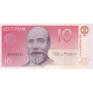 Estonia 10 krooni 1992