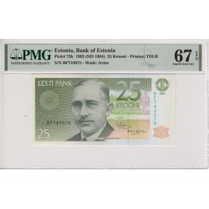 Estonia 25 krooni 1992 - PMG 67 EPQ
