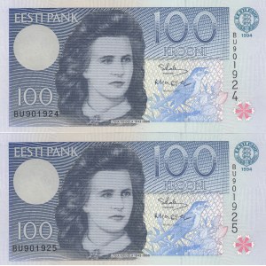 Estonia 100 krooni 1994 pair